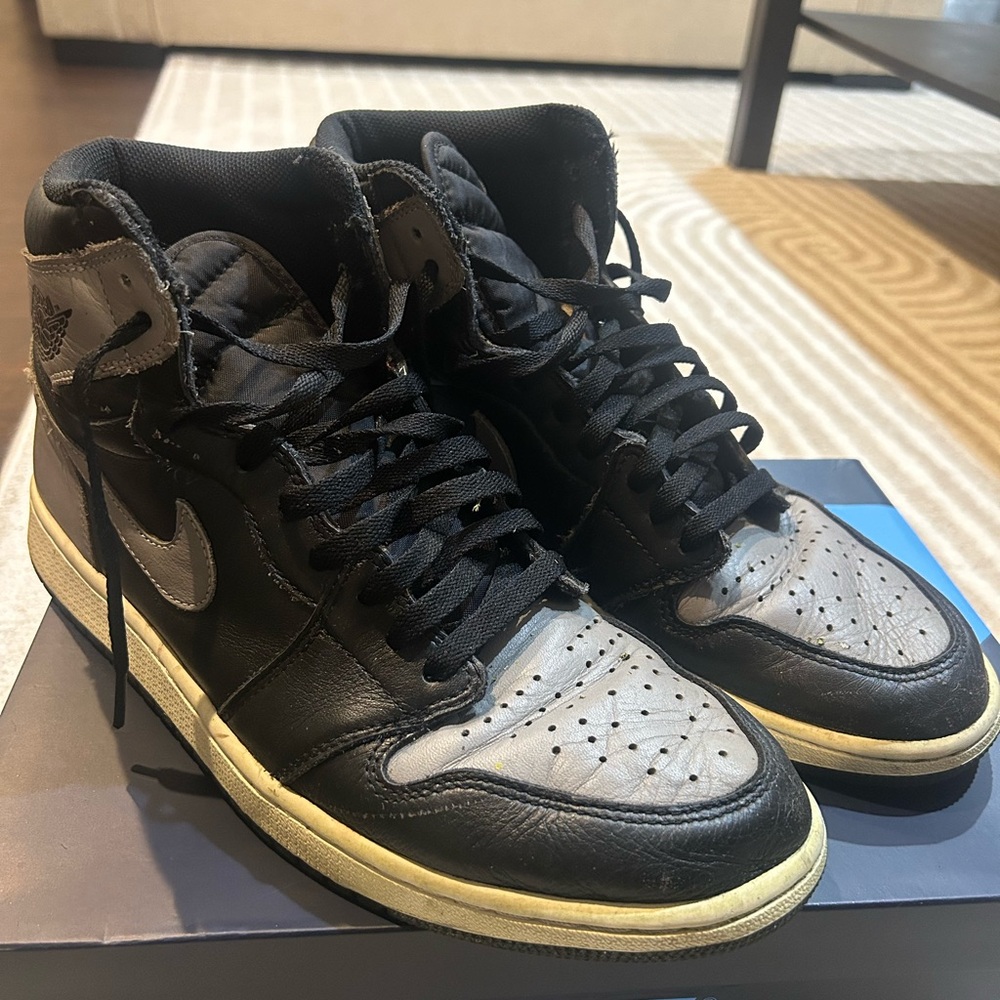 Nike Black and Gray High-Top Sneakers